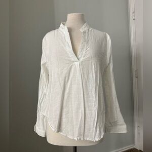 SHEIN white long sleeve shirt